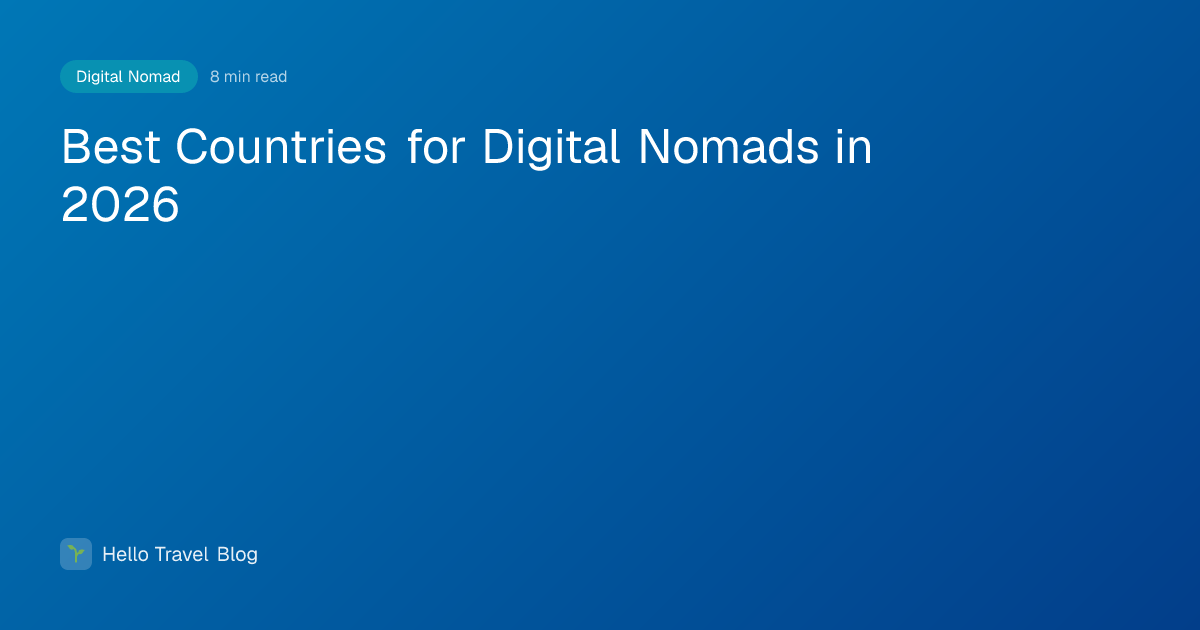 Best Countries for Digital Nomads in 2026