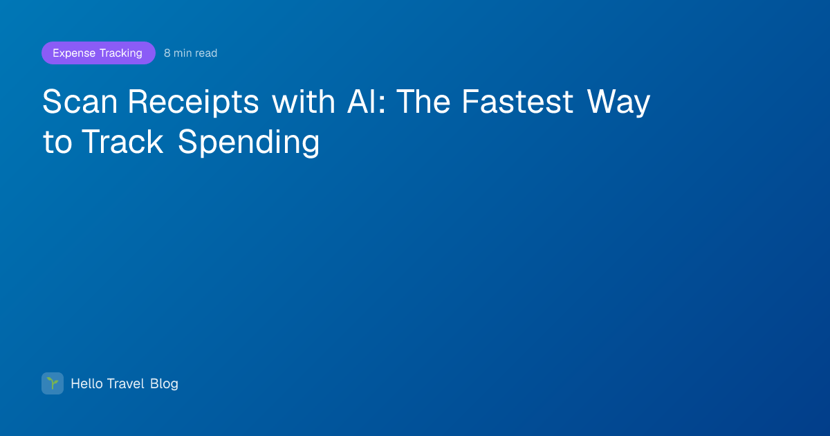 Scan Receipts with AI: The Fastest Way to Track Spending