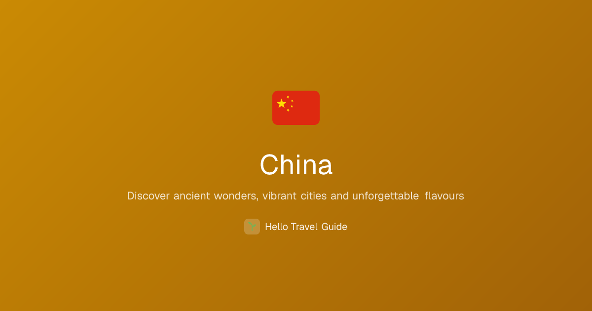 China Travel Guide 2026 — eSIM, Budget & Tips | Hello