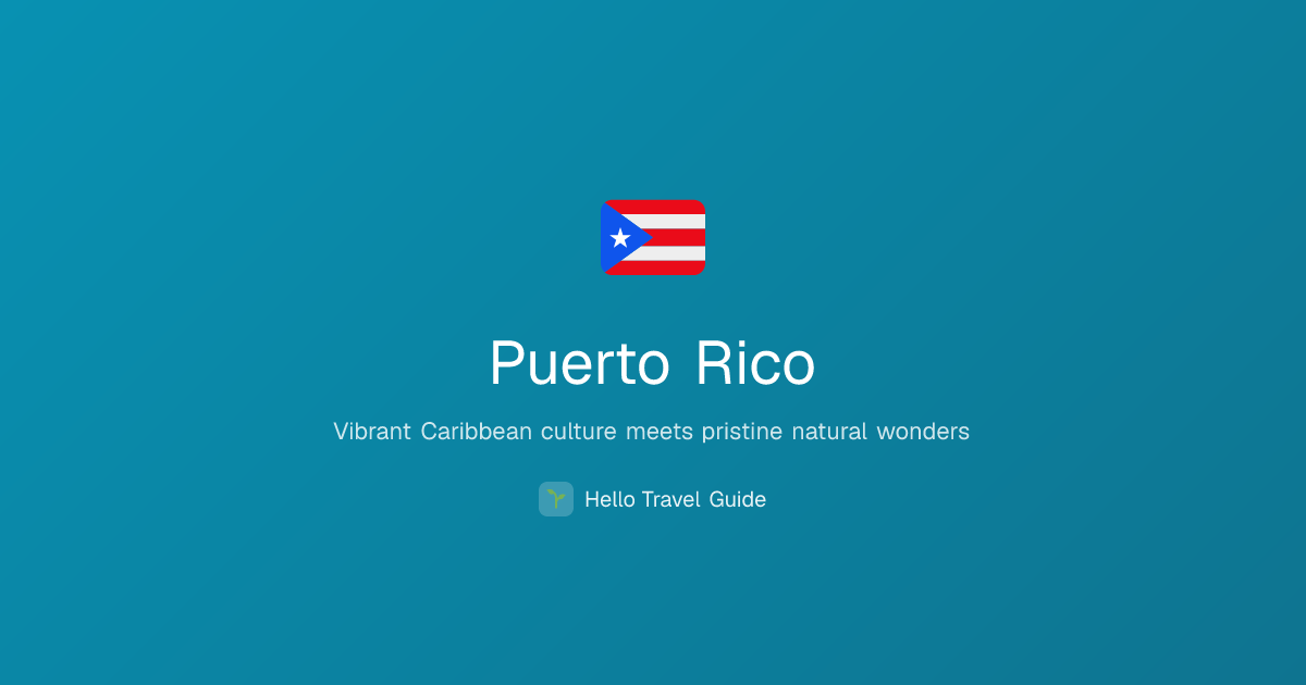 Puerto Rico Travel Guide 2026 — eSIM, Budget & Tips | Hello